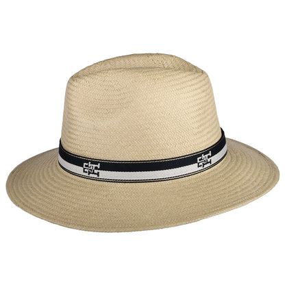 Sombrero Fedora Iconic Prep de paja toyo de Tommy Hilfiger - Natural