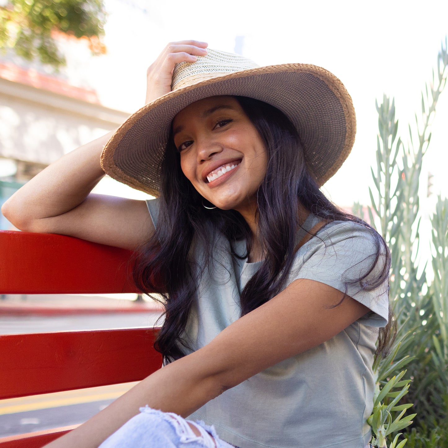 Sombrero Fedora Valencia Summer de Sunday Afternoons - Natural-Vaquero