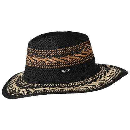 Sombrero Fedora Caledona de verano de Barts - Negro