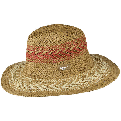 Sombrero Fedora Caledona de verano de Barts - Marrón Claro-Multi