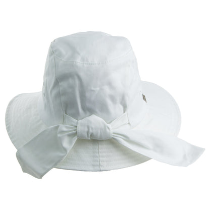 Sombrero Cloche anudado de Betmar - Blanco