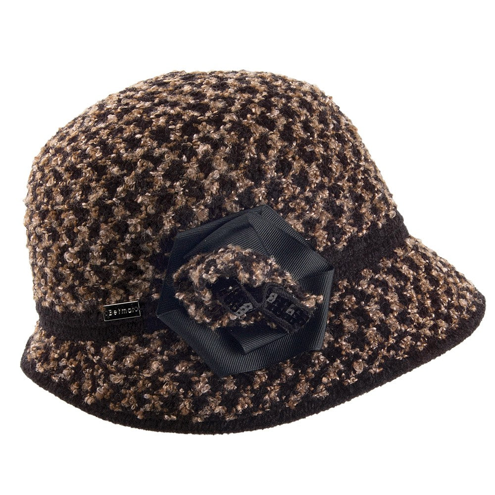 Sombrero Cloche mujeres Willow de Betmar - Negro-Multi