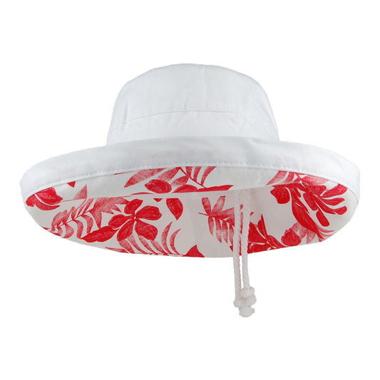 Sombrero Aninata plegable de algodón de Scala - Blanco