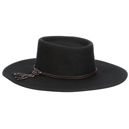 Sombrero Gaucho Gela de fieltro de lana de Scala - Negro