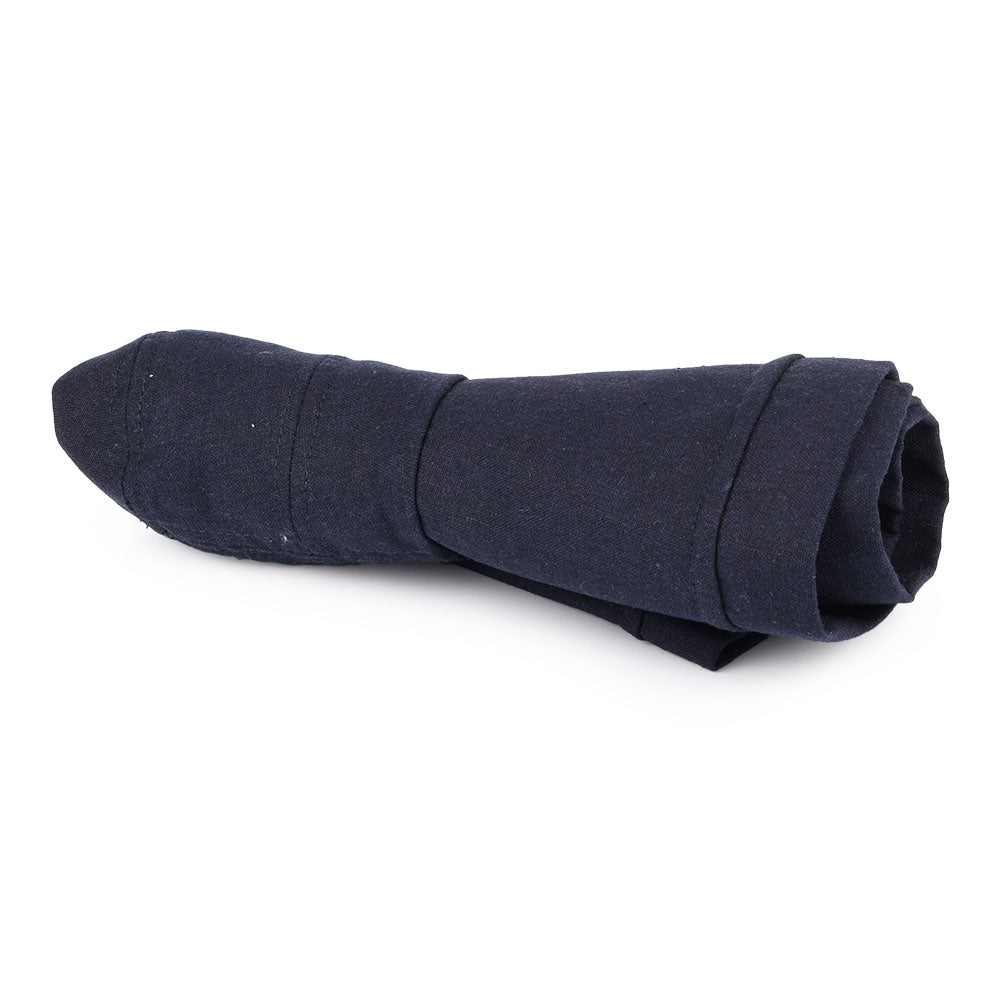Sombrero de Sol Lily plegable de lino-algodón para mujeres de sur la tête - Azul Marino
