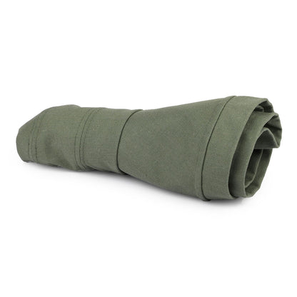 Sombrero de Sol Lily plegable de lino-algodón para mujeres de sur la tête - Verde Oliva