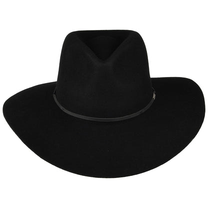 Sombrero Fedora Hailey de fieltro de lana de Brixton - Negro