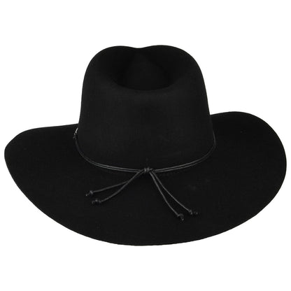 Sombrero Fedora Hailey de fieltro de lana de Brixton - Negro