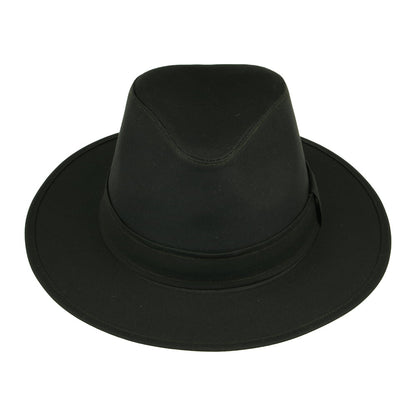 Sombrero Fedora Drifter de algodón encerado de Failsworth - Verde Oliva