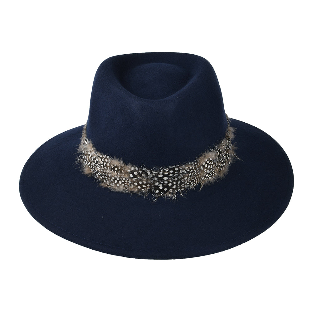 Sombrero Fedora Country pluma de Failsworth - Azul Marino