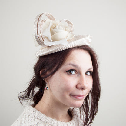 Sombrero Pillbox Amelie de Whiteley - Beige