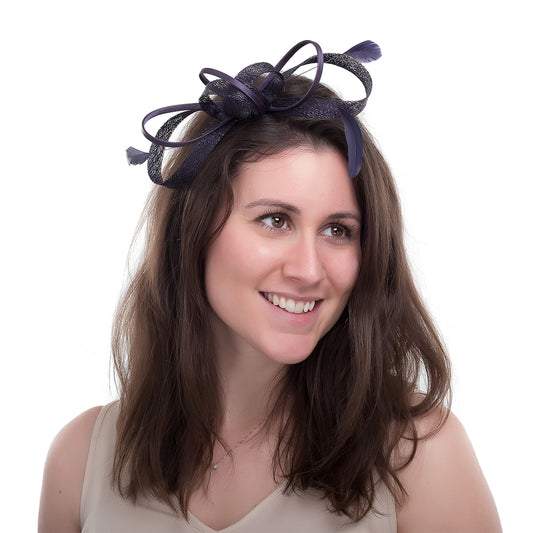 Tocado Julie de Jane Anne Designs - Azul Marino