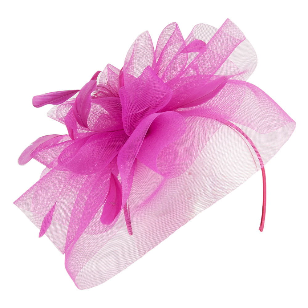 Tocado Joanne velo de Jane Anne Designs - Fucsia