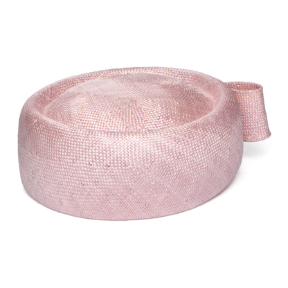 Sombrero Pillbox mujeres Jackie O de paja de Whiteley - Rosa