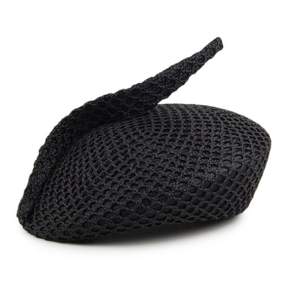 Sombrero Pillbox Wednesday con malla decorativa de Whiteley - Negro