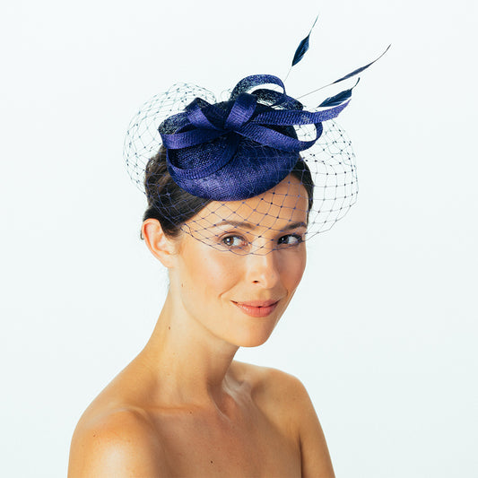 Sombrero Pillbox Lydia de Failsworth - Indigo