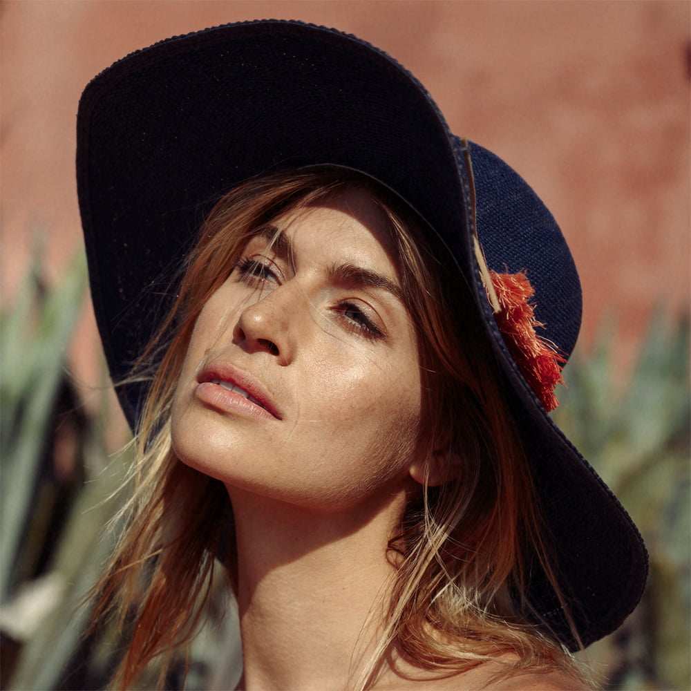 Sombrero flexible Alecan de ala ancha de Barts - Azul Marino