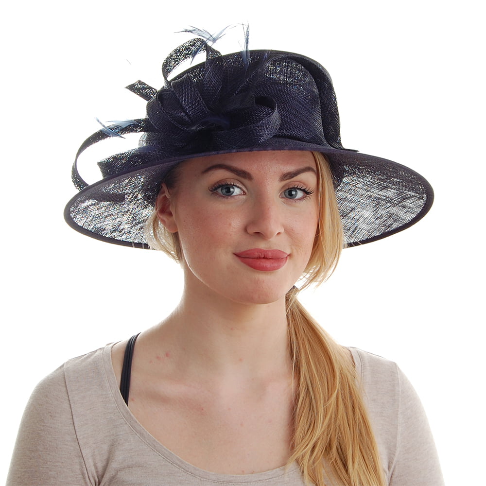 Sombrero de boda Juliet de Failsworth - Azul Marino