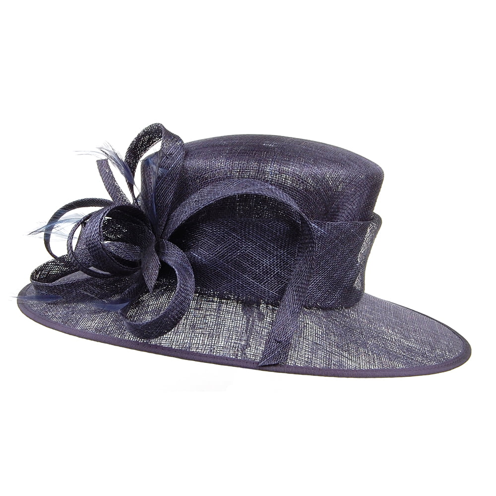Sombrero de boda Juliet de Failsworth - Azul Marino