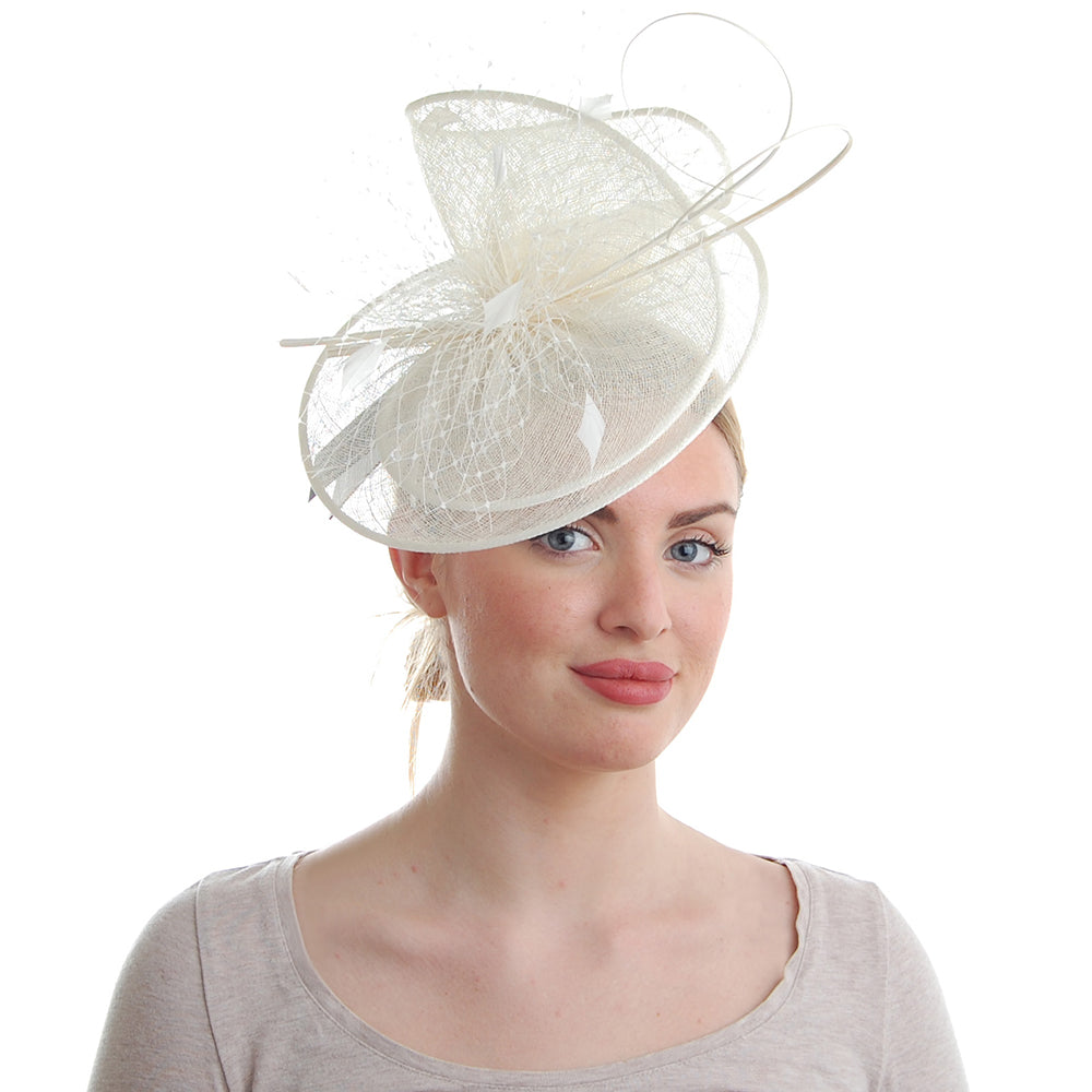 Tocado Perdita de Failsworth - Blanco Marfil
