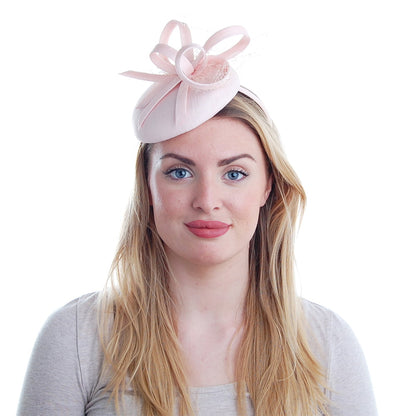 Tocado Pillbox Loralei de Failsworth - Rosa Claro