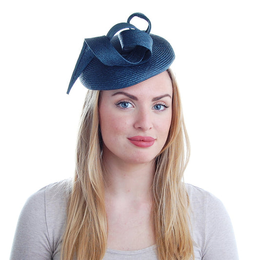 Sombrero Pillbox Genevieve de Failsworth - Azul Verdoso Oscuro
