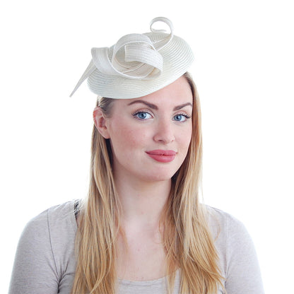 Sombrero Pillbox Genevieve de Failsworth - Blanco Marfil