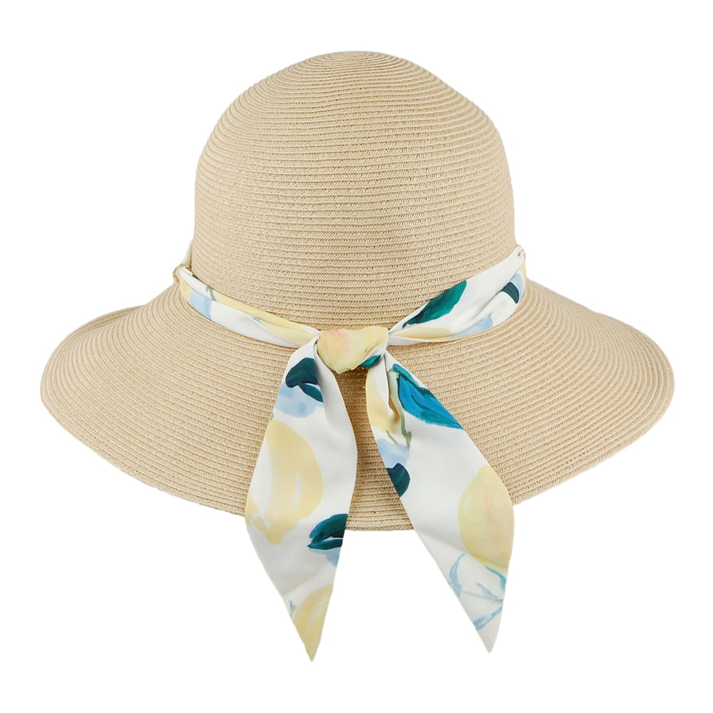 Sombrero Violet con lazo removible de Joules - Natural-amarillo
