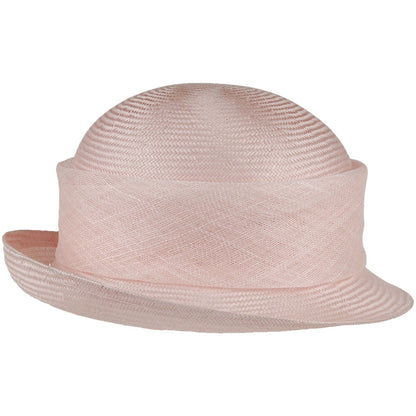 Sombrero Cloche Molly de paja de Whiteley - Rosa
