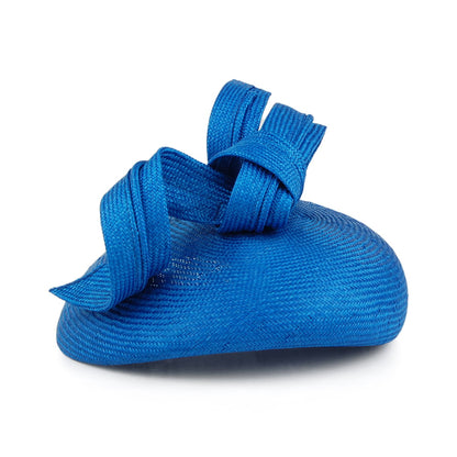 Sombrero Pillbox mujeres Duchess Of Cambridge de paja de Whiteley - Azul Radiante
