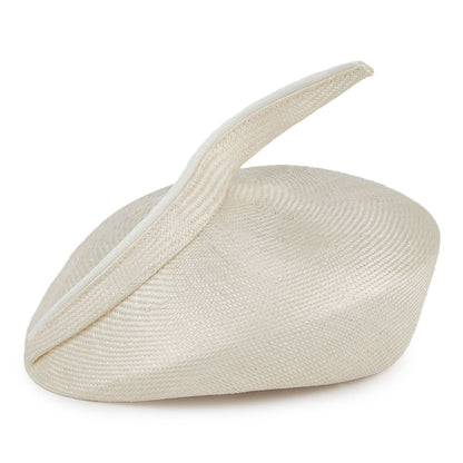 Sombrero Pillbox Luna de paja de Whiteley - Blanco Marfil