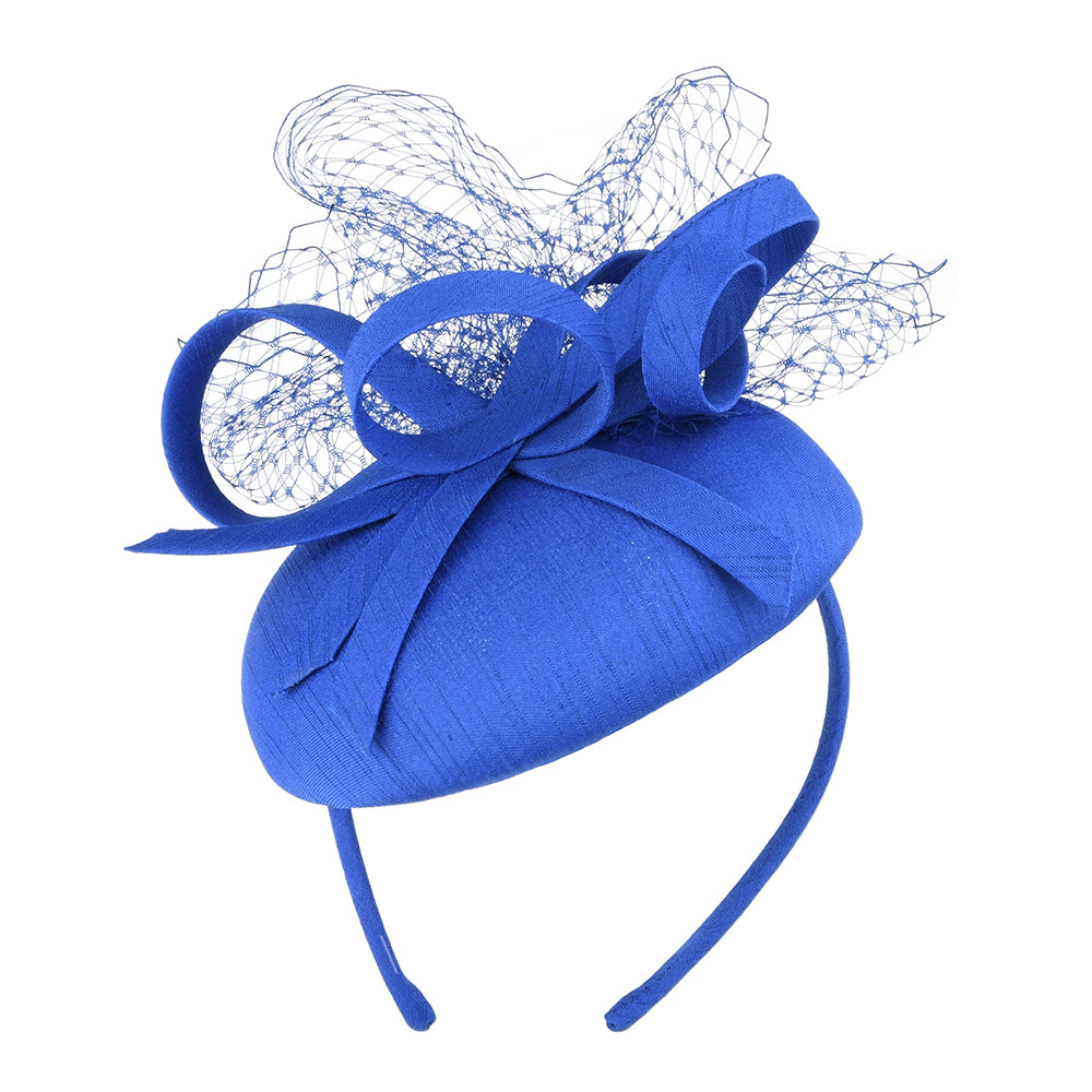 Tocado Pillbox Loralei de Failsworth - Azul Cobalto