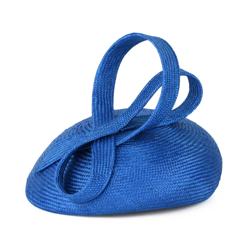 Sombrero Pillbox Jenny de paja de Whiteley - Azul Radiante
