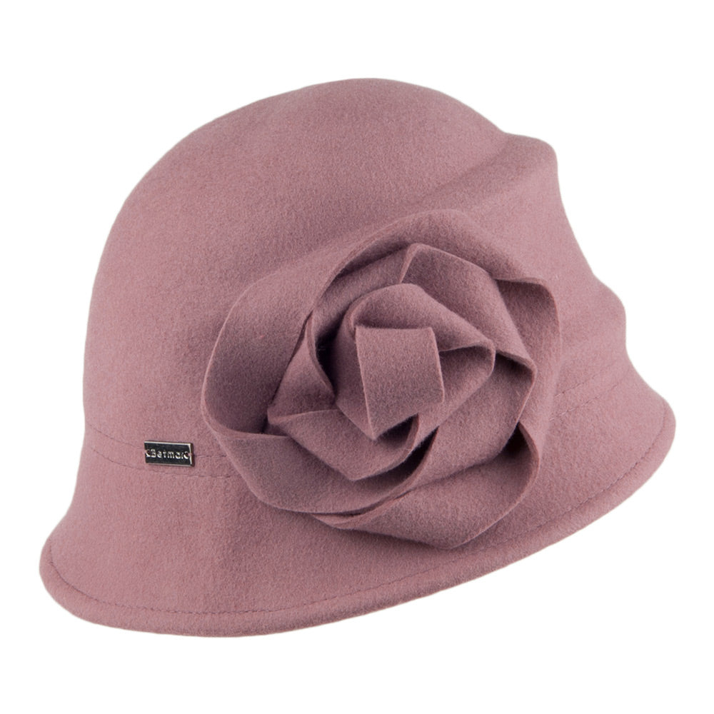 Sombrero Cloche Alexandrite de Betmar - Rubor