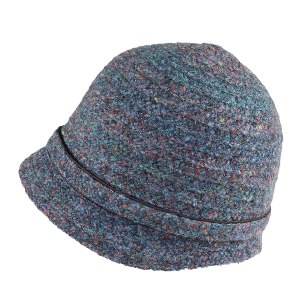Sombrero Cloche Ella de Betmar - Azul Marino Multi