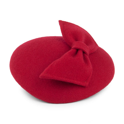 Sombrero Pillbox Kate con lazo de Whiteley - Rojo