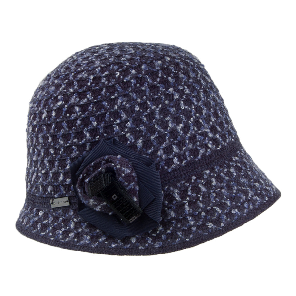Sombrero Cloche mujeres Willow de Betmar - Azul Marino
