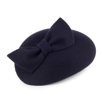 Sombrero Pillbox Kate con lazo de Whiteley - Azul Marino