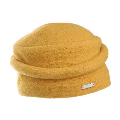 Sombrero Cloche Winter suave de Seeberger - Mostaza