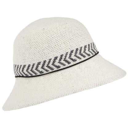 Sombrero Cloche mujeres Mattie de mezcla de lana de Callanan - Blanco Marfil
