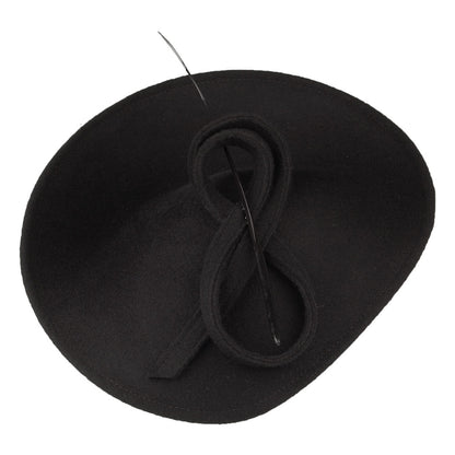 Tocado Athena Disc de lana de Whiteley - Negro