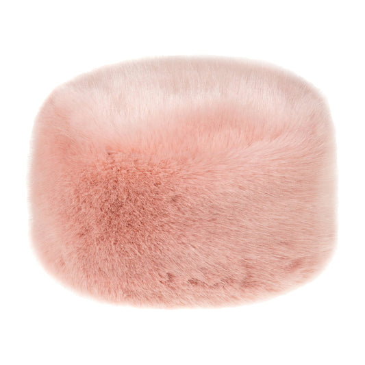 Sombrero Pillbox Invierno de piel sintética de Helen Moore - Rosa Violáceo
