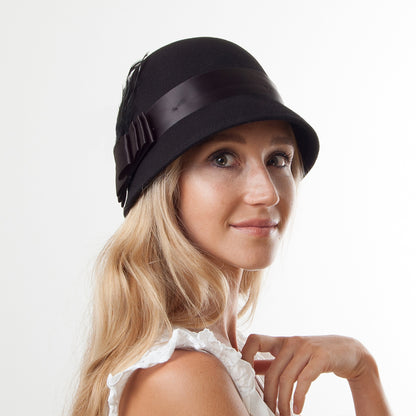 Sombrero Cloche Chloe de Sur la tête - Negro