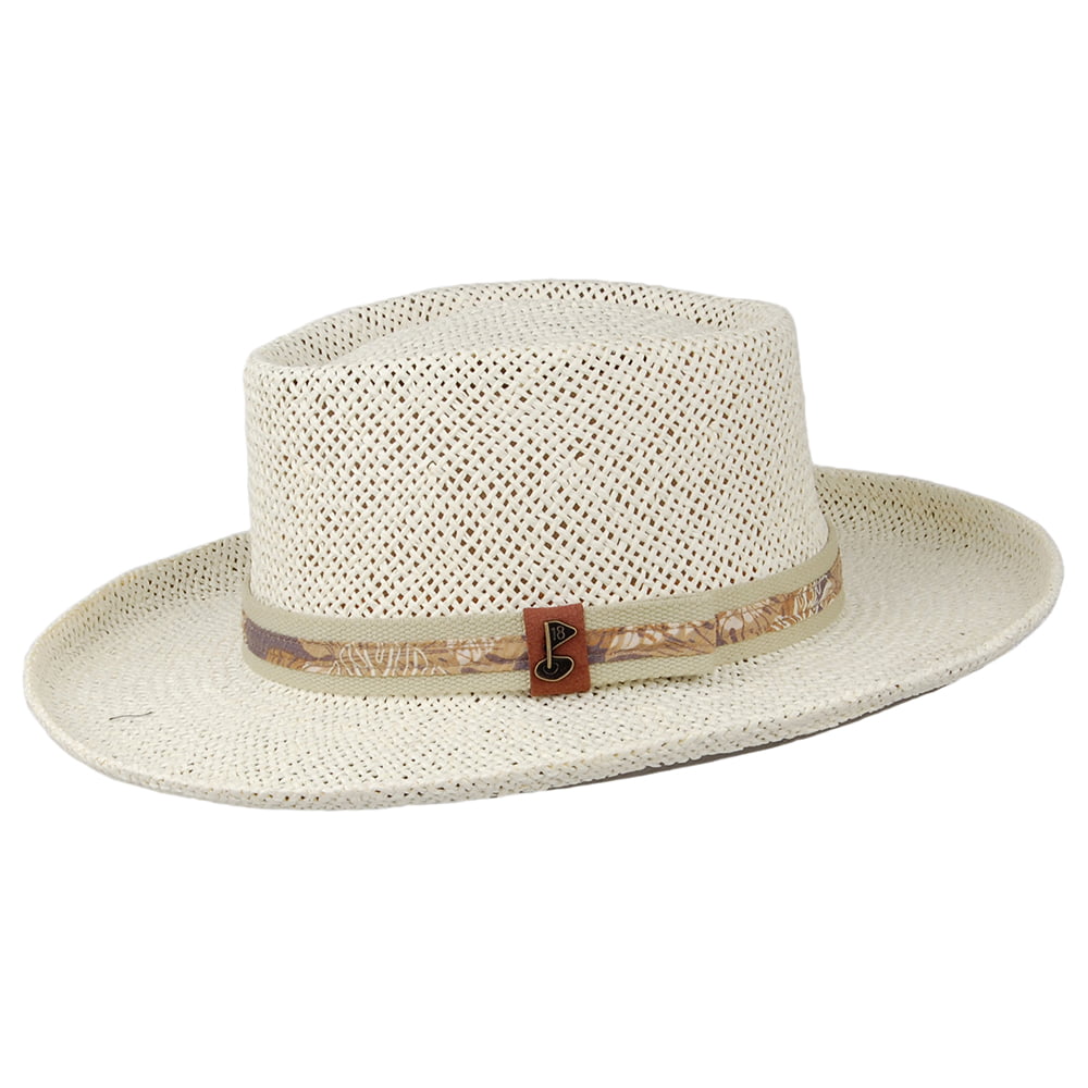Sombrero Gambler Golf de paja de Scala - Natural