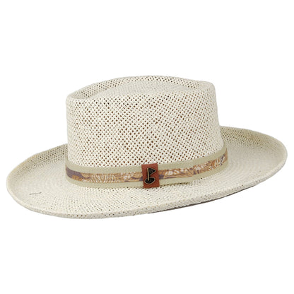 Sombrero Gambler Golf de paja de Scala - Natural