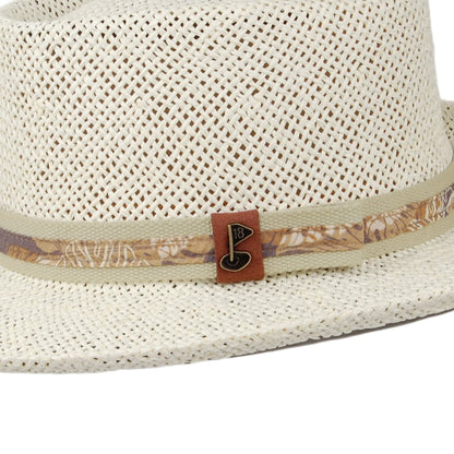 Sombrero Gambler Golf de paja de Scala - Natural