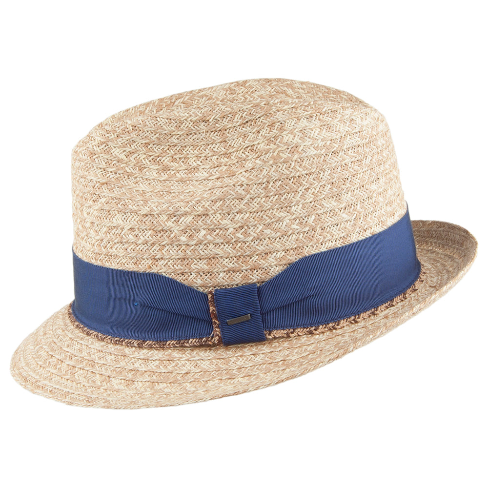 Sombrero Trilby Romeo de rafia de Bailey - Natural