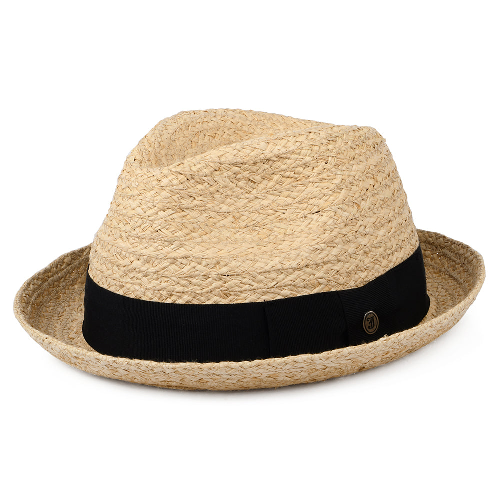 Sombrero Trilby Saybrook de rafia de Jaxon & James - Natural