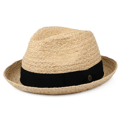 Sombrero Trilby Saybrook de rafia de Jaxon & James - Natural