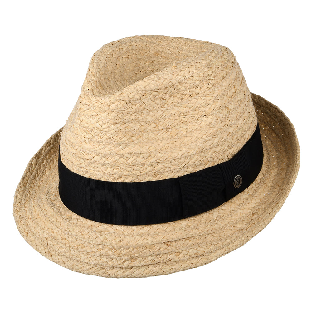 Sombrero Trilby Saybrook de rafia de Jaxon & James - Natural